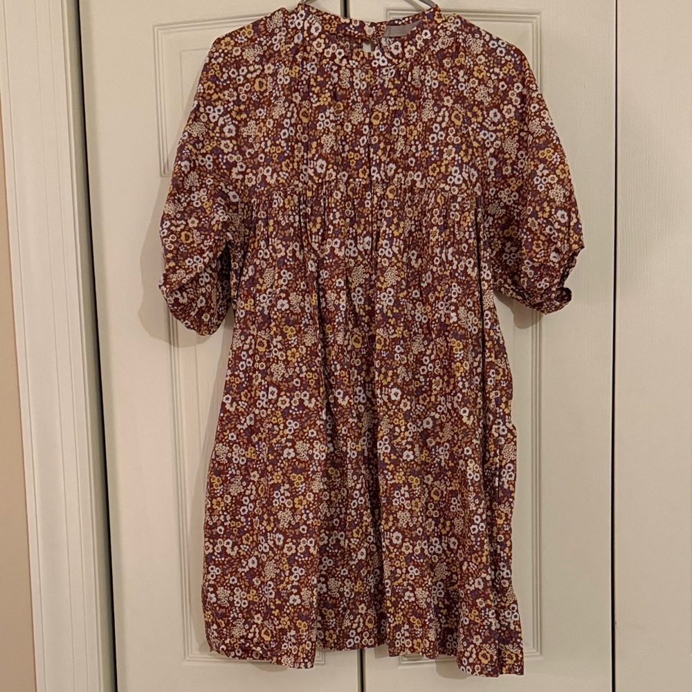 Everlane Floral Mockneck Mini Dress